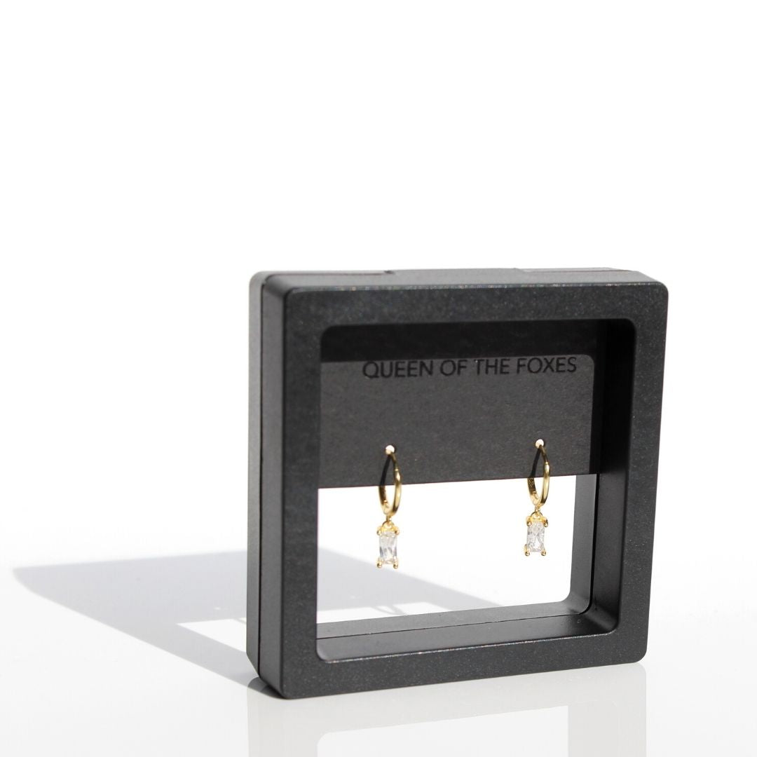 Earrings | Huggie Stone Drops