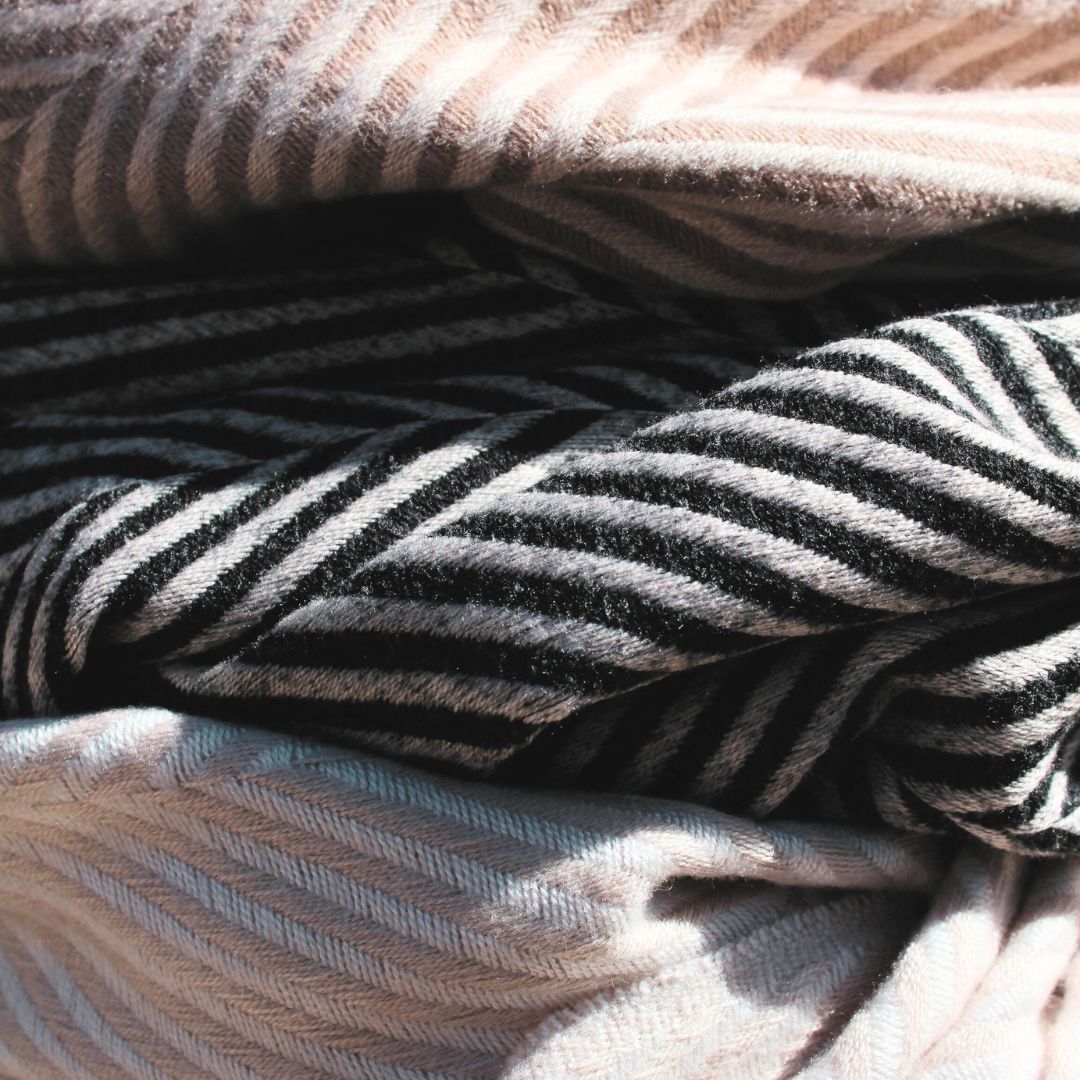 Black Cream Herringbone Scarf Scarf Herringbone Scarves By Queen