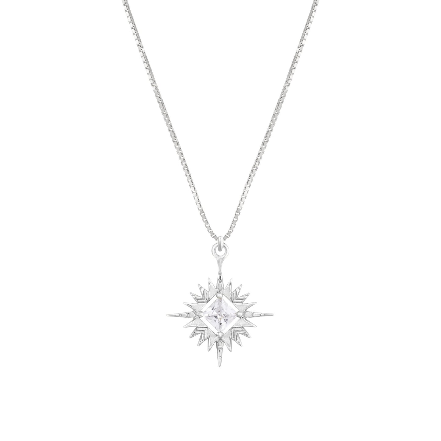 A Dusting of Jewels - Starburst Necklace | Silver