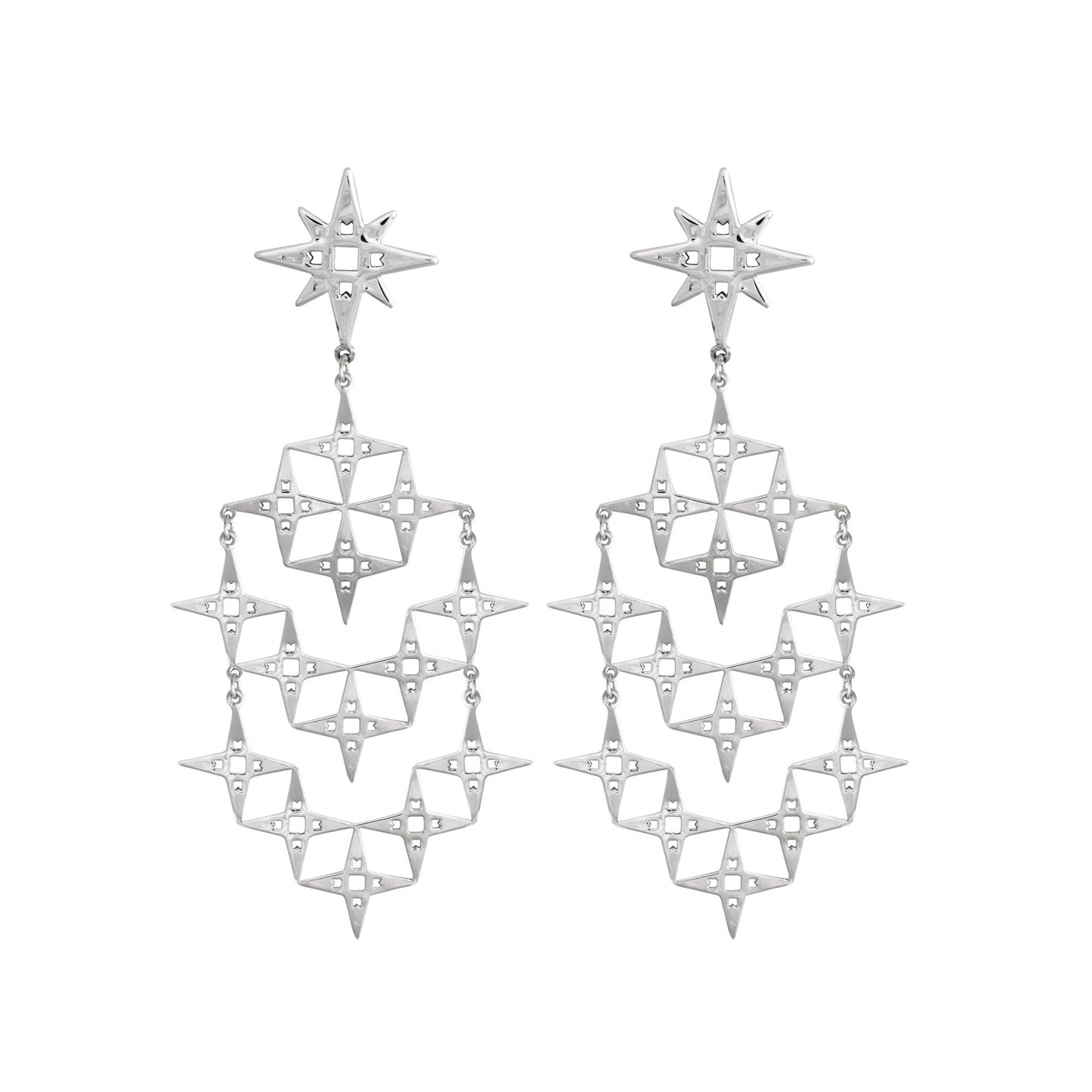 Stardust Earrings | Platinum