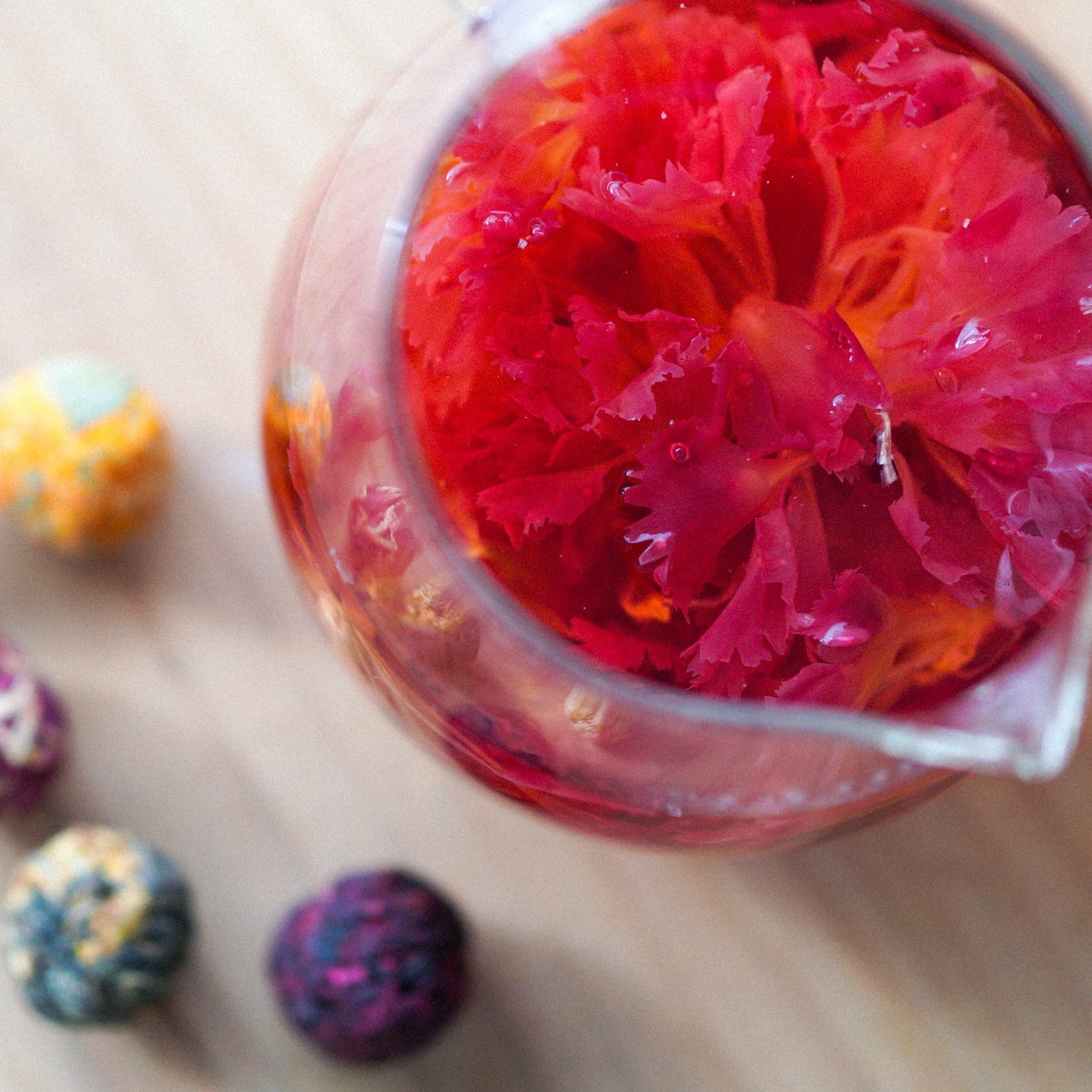 Blooming Tea Balls in Glass Tube