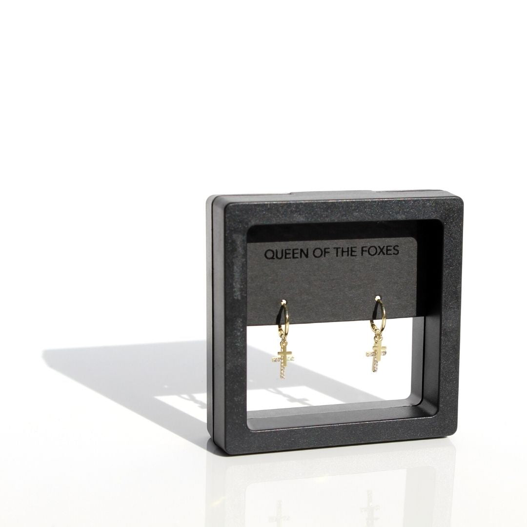 Earrings | Double Cross Sleepers