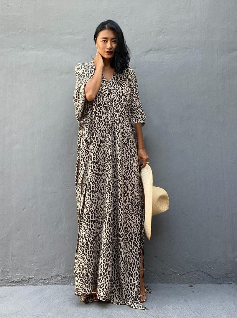 Luxe Leopard Kaftan