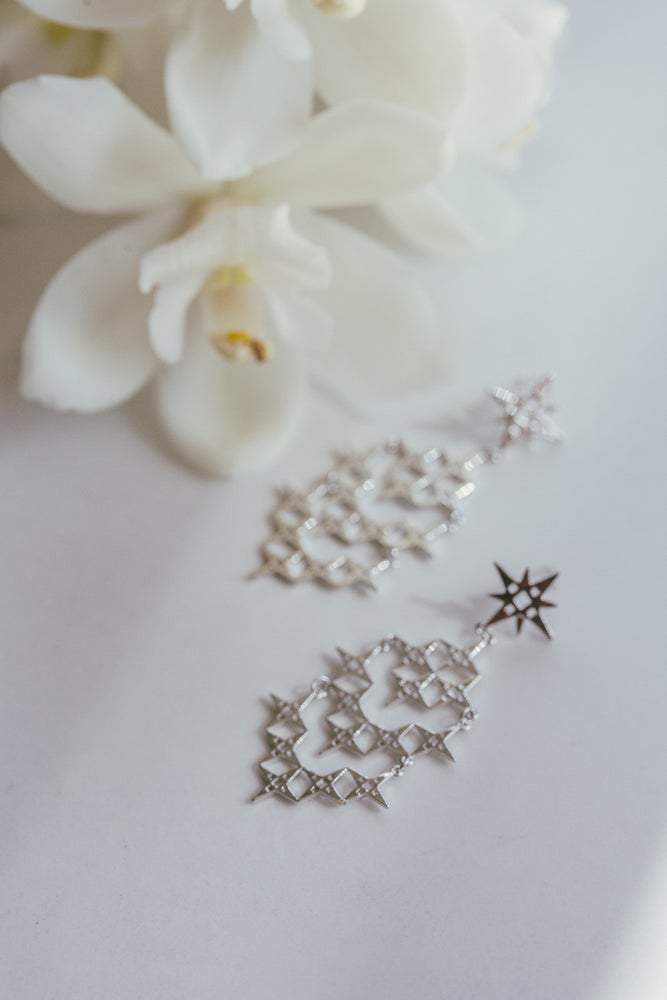 Stardust Earrings | Platinum by Lindi Kingi Design shop online now