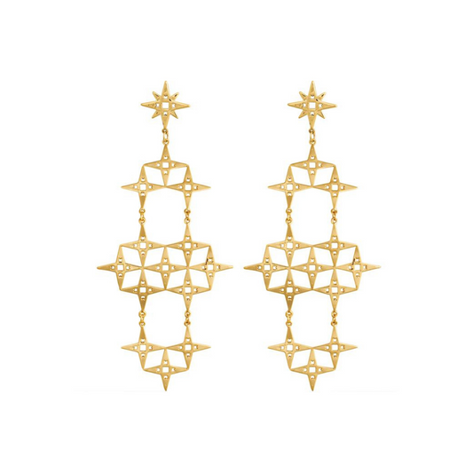 The North Star Earrings | Gold