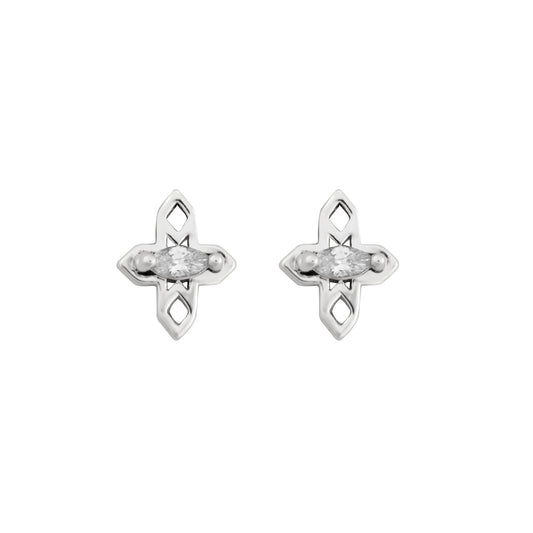 A Dusting of Jewels - Starburst Studs | Silver